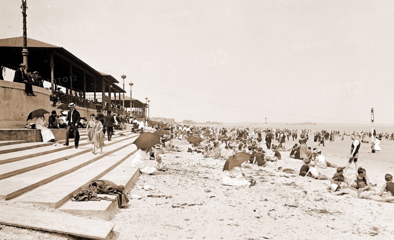 State bath house, Revere Beach, Mass, Beaches, Bathhouses, United States, Massachusetts, Revere, 1906