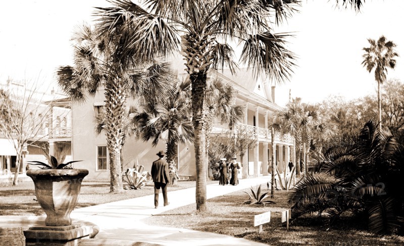 Post office, St. Augustine, Fla, Post offices, Fountains, United States, Florida, Saint Augustine, 1906