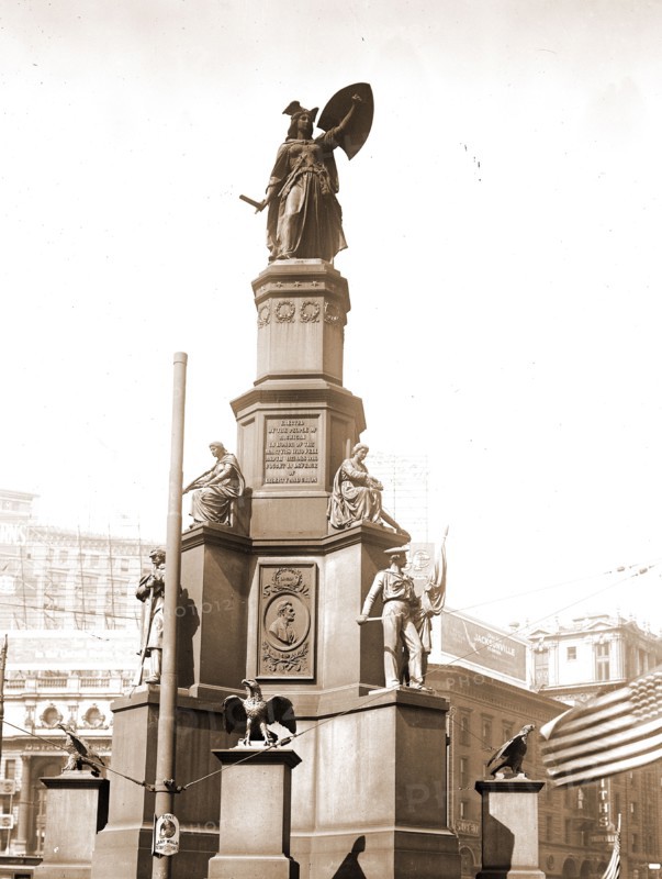 Soldiers' and  Sailors' Monument, Monuments & memorials, United States, History, Civil War, 1861-1865, United States, Michigan, Detroit, 1910