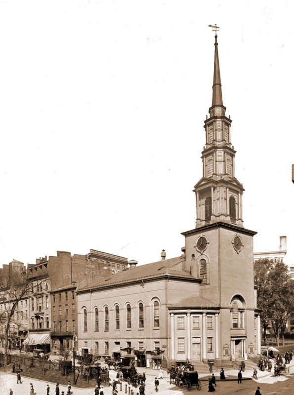 Park Street Church, Boston, Mass, Churches, Commercial facilities, United States, Massachusetts, Boston, 1900