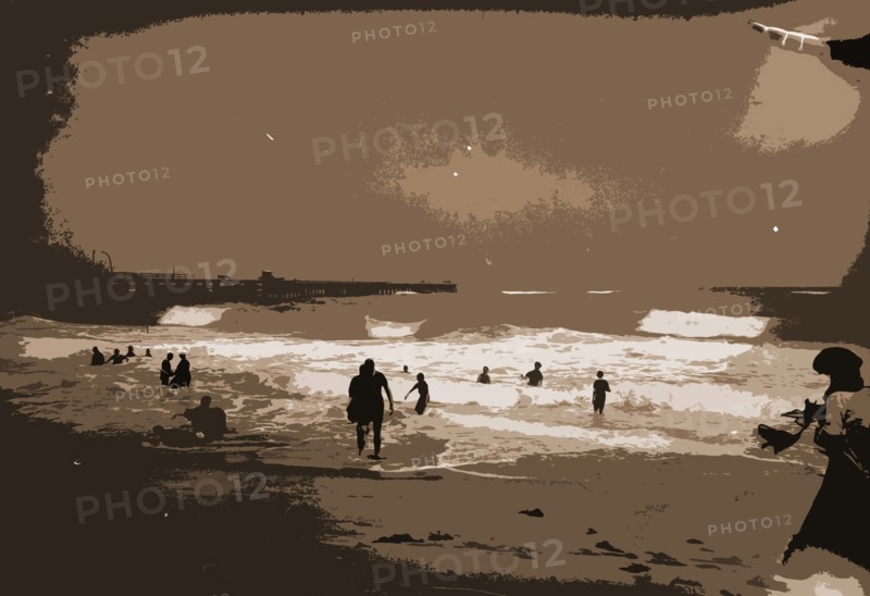 Surf bathing at Palm Beach, Florida, Beaches, Wading, United States, Florida, Palm Beach, 1900
