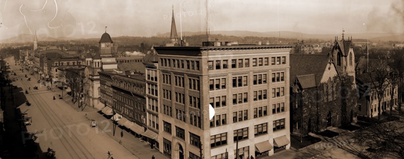 North Street from the park, Pittsfield, Mass, Streets, United States, Massachusetts, Pittsfield, 1906
