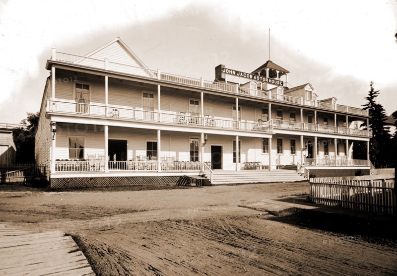 John Jacob Astor House, Mackinac Island, Hotels, United States, Michigan, Mackinac Island, 1890