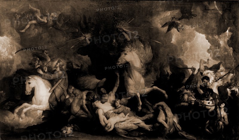 Death on the pale horse, West, Benjamin, 1738-1820, Death, Horses, Campaigns & battles, 1900
