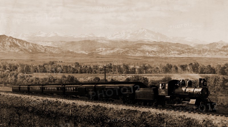 Chicago Special, Burlington Route, Colorado, Jackson, William Henry, 1843-1942, Chicago, Burlington & Quincy Railroad, Railroads, United States, Colorado, 1900