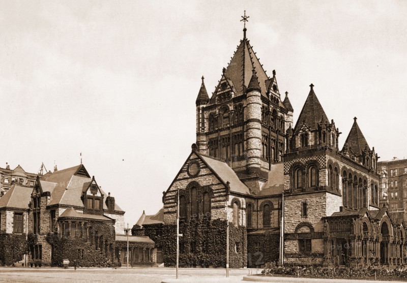 Trinity Church, Boston, Trinity Church (Boston, Mass.), Churches, United States, Massachusetts, Boston, 1900