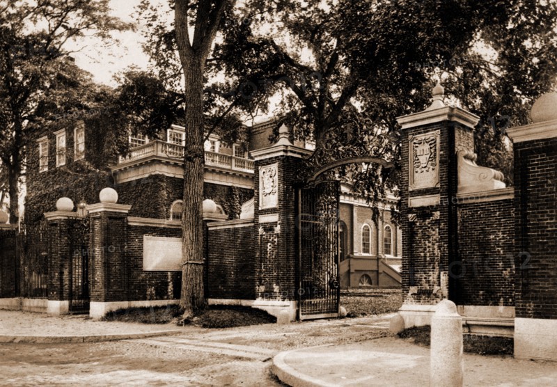 Harvard Gate, Harvard University, Harvard University, Universities & colleges, Gates, United States, Massachusetts, Cambridge, 1899
