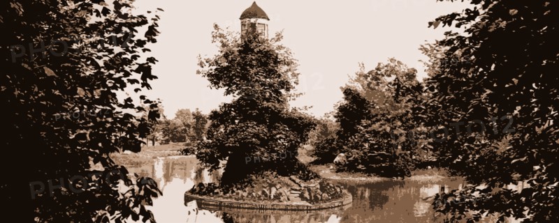 Michigan, the lighthouse, Palmer Park, Detroit, Lighthouses, Parks, United States, Michigan, Detroit, 1900