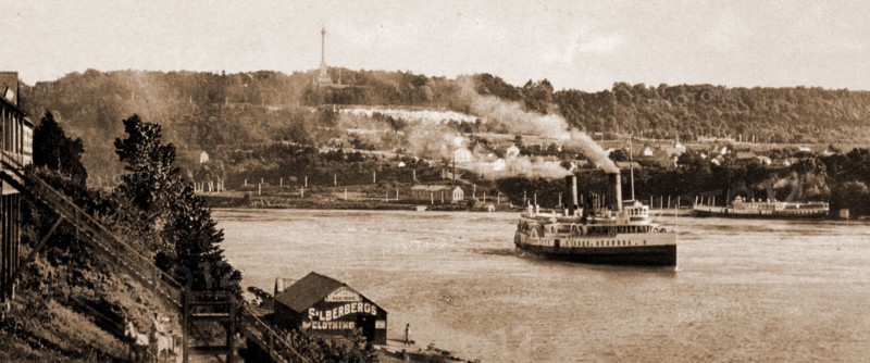 Niagara, Queenstown i.e, Queenston Heights from Lewiston, Rivers, United States, New York (State), Niagara River, Canada, Ontario, Niagara River, Canada, Ontario, Queenston, United States, New York (State), Lewiston, 1900