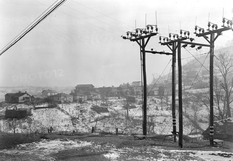 Scott's Run, West Virginia. Troop Hill - An abandoned coal camp on Scott's Run, West Virginia, December 22, 1936. Mine closed early in 1936. Scene taken from main highway entering Scott's Run, March 1937, Lewis Hine, 1874 - 1940, was an American photographer, who used his camera as a tool for social reform. US,USA