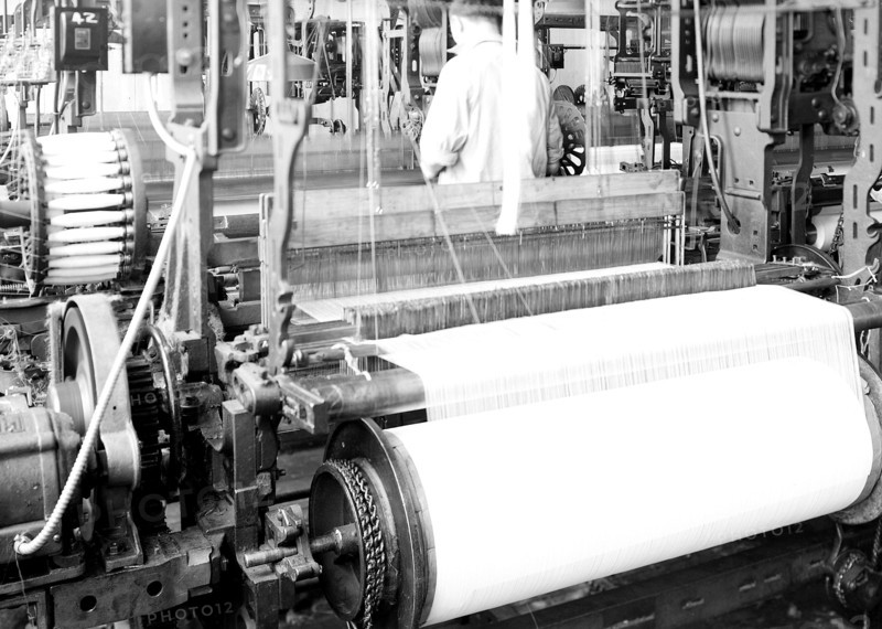 Paterson, New Jersey - Textiles. Looms, March 1937, Lewis Hine, 1874 - 1940, was an American photographer, who used his camera as a tool for social reform. US,USA