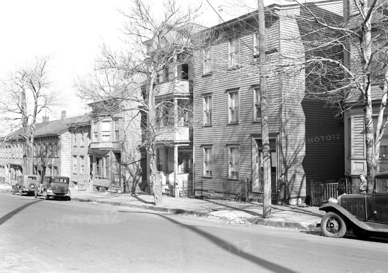 Paterson, New Jersey - Textiles. Homes of owners of two Family Shops, Mill St, March 1937, Lewis Hine, 1874 - 1940, was an American photographer, who used his camera as a tool for social reform. US,USA