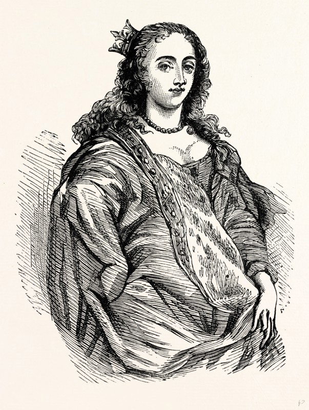 Margaret (Lucas), Duchess of Newcastle, UK, England, engraving 1870s, Britain