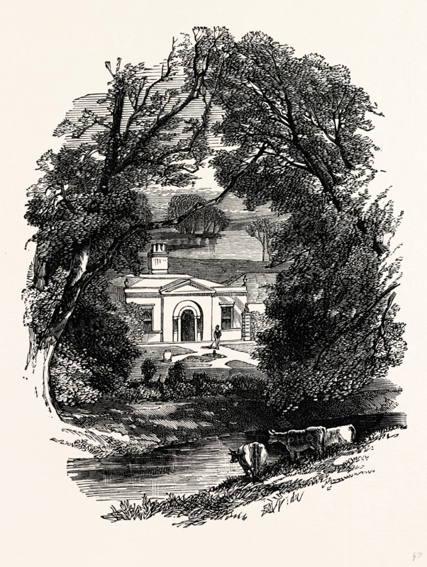 The Dairy, Castle Howard, UK, England, engraving 1870s, Britain