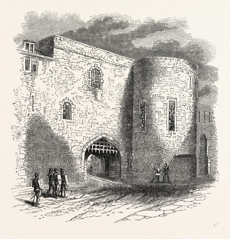 Bloody Tower, London, England, engraving 19th century, Britain, UK