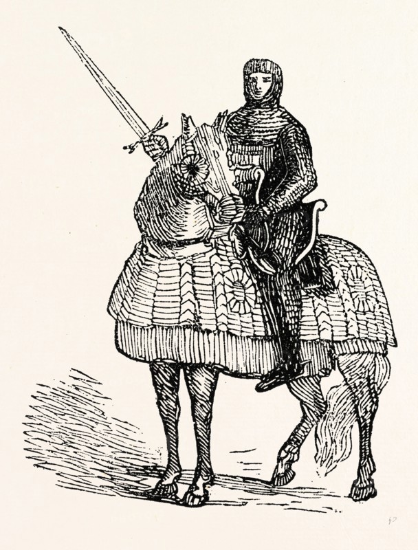 Norman Crusader, engraving 19th century