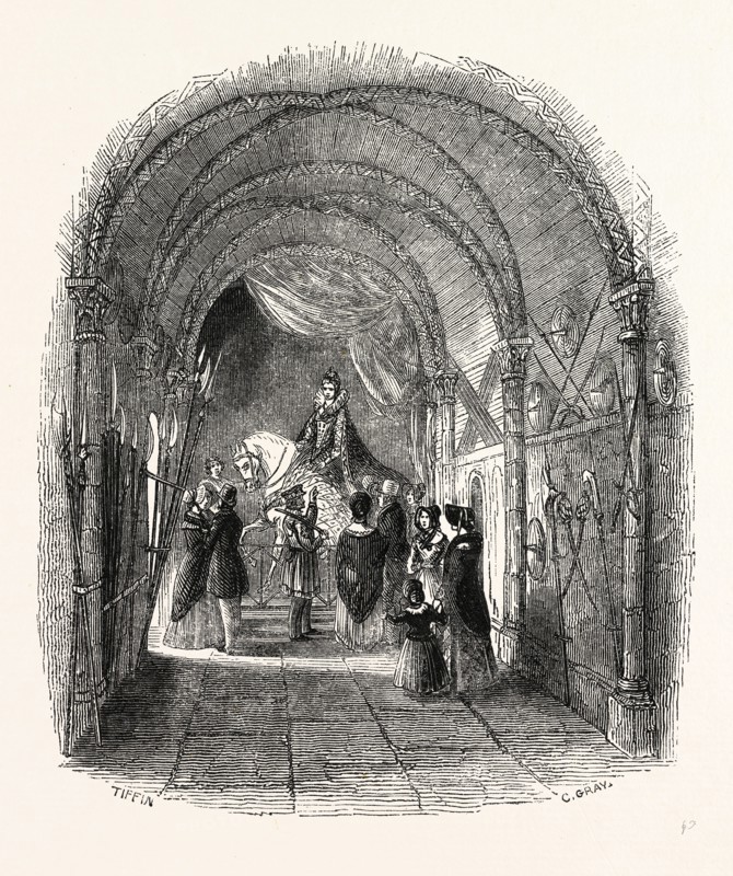 Queen Elizabeth's Armoury, London, England, engraving 19th century, Britain, UK