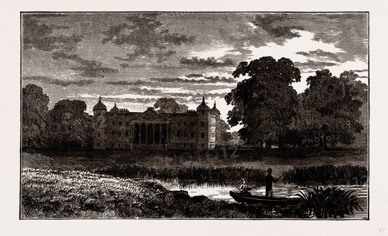 OSTERLEY PARK, UK, engraving 1881 - 1884
