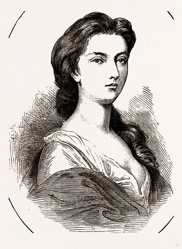 LADY SUFFOLK, UK, engraving 1881 - 1884