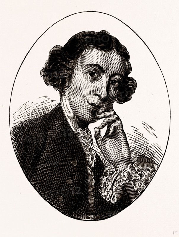 HORACE WALPOLE, UK, engraving 1881 - 1884