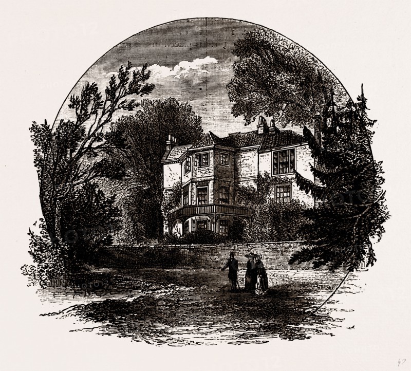 LITTLE STRAWBERRY HILL, UK, engraving 1881 - 1884