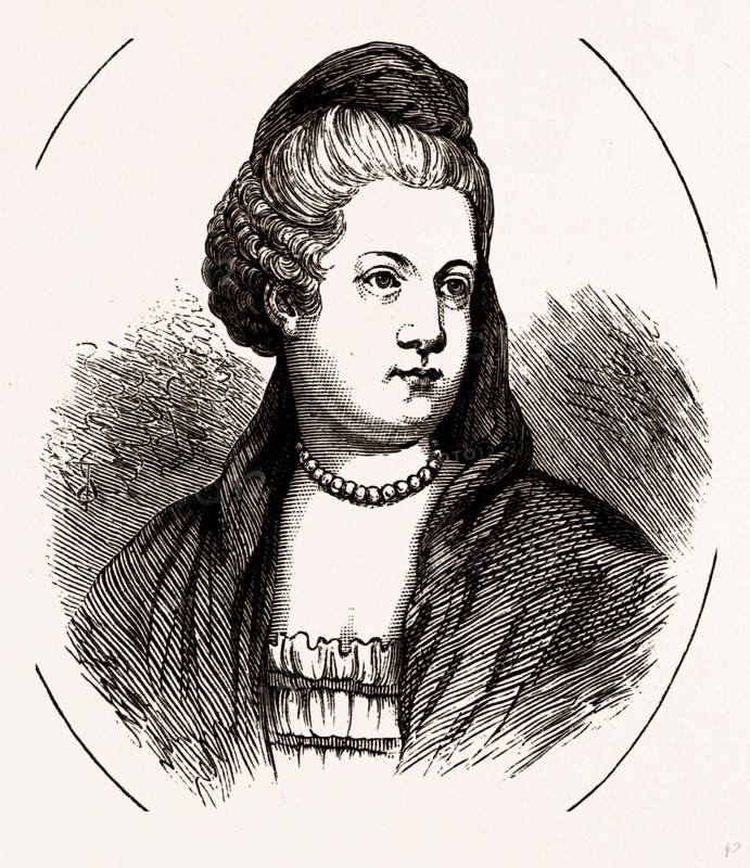 MISS CHUDLEIGH, UK, engraving 1881 - 1884