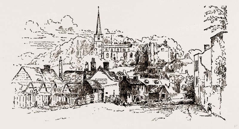 HARROW, from a Pencil Sketch taken in 1817, UK