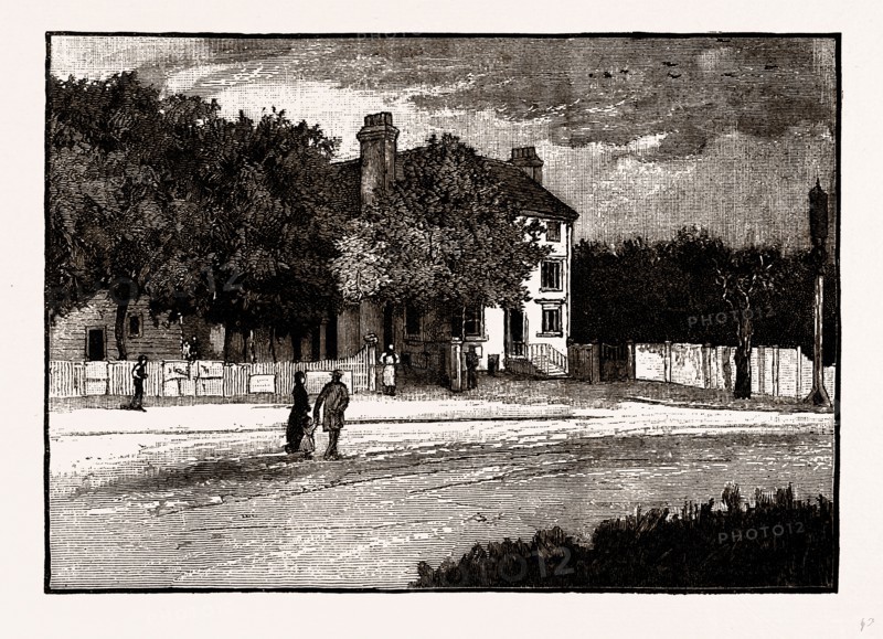 THE " EAGLE," SNARESBROOK, UK, engraving 1881 - 1884
