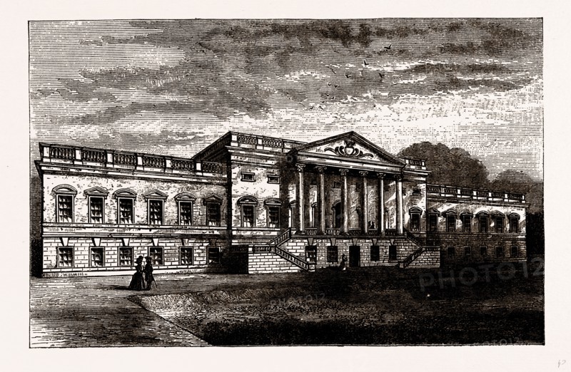 WANSTEAD HOUSE, UK, engraving 1881 - 1884