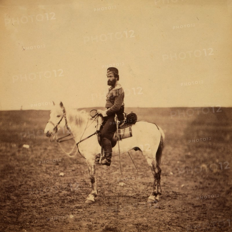 Captain Godley, 28th Regiment, Crimean War, 1853-1856, Roger Fenton historic war campaign photo