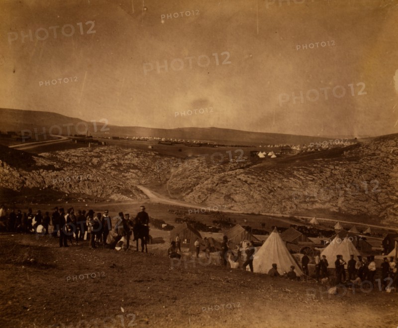 Major Brandling's troop of artillery horse, Crimean War, 1853-1856, Roger Fenton historic war campaign photo
