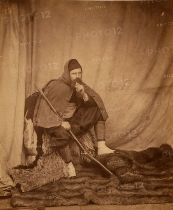 A Zouave, Crimean War, 1853-1856, Roger Fenton historic war campaign photo