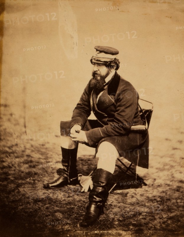 William H. Russell, Esqr., the Times special correspondent, Crimean War, 1853-1856, Roger Fenton historic war campaign photo