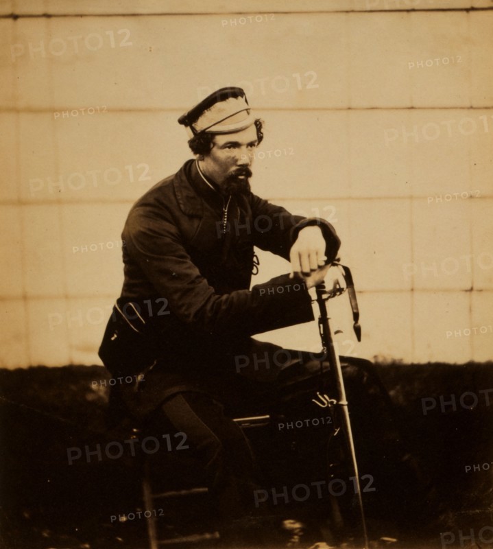 The honourable Major Cathcart, Dep. As. Adj. Gen. to the Light Division, Crimean War, 1853-1856, Roger Fenton historic war campaign photo