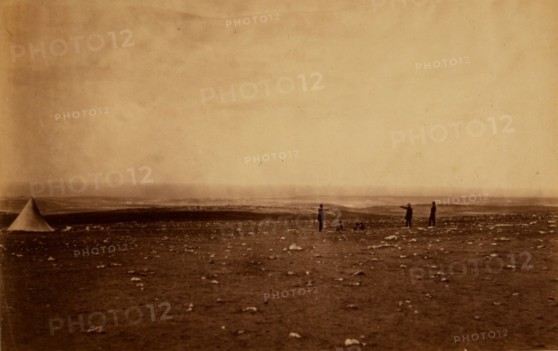 Sebastopol from the front of Cathcart's Hill, Crimean War, 1853-1856, Roger Fenton historic war campaign photo