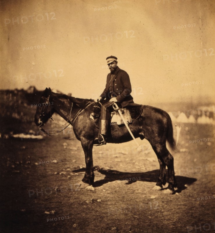 Major Hallewell, Assistant-Quarter-Master-General, Crimean War, 1853-1856, Roger Fenton historic war campaign photo