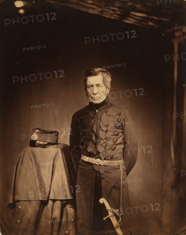 Lieutenant General Sir John Burgoyne G.C.B., Inspector General of Fortifications, Crimean War, 1853-1856, Roger Fenton historic war campaign photo