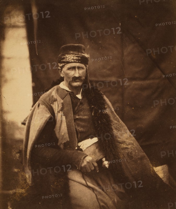 A Croat chief, Crimean War, 1853-1856, Roger Fenton historic war campaign photo