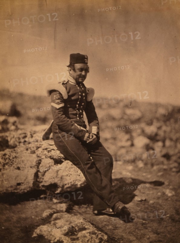 Sergeant of British Light Infantry, Crimean War, 1853-1856, Roger Fenton historic war campaign photo