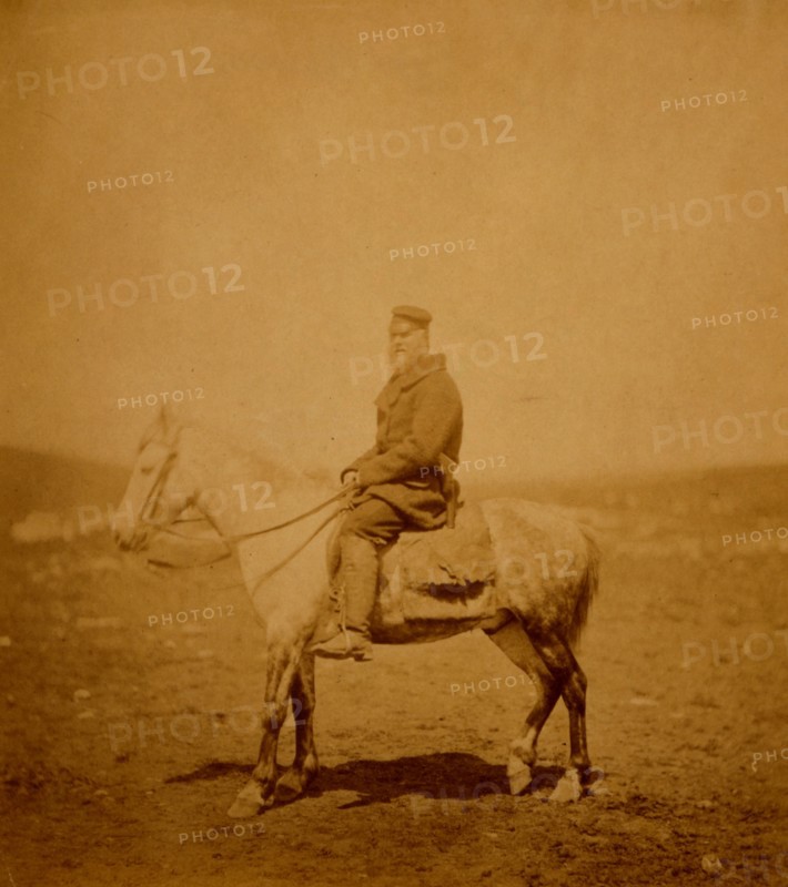 Captain Chawner, Crimean War, 1853-1856, Roger Fenton historic war campaign photo