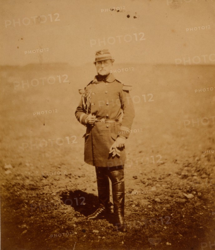 Commander Ballan, officer on Bosquet's staff, Crimean War, 1853-1856, Roger Fenton historic war campaign photo