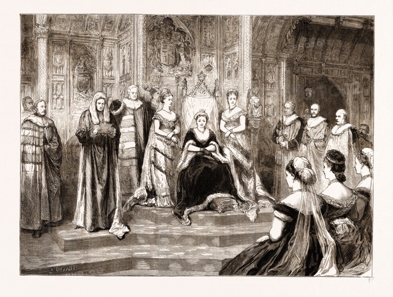 THE OPENING OF PARLIAMENT: THE SPEECH FROM THE THRONE, UK, 1876