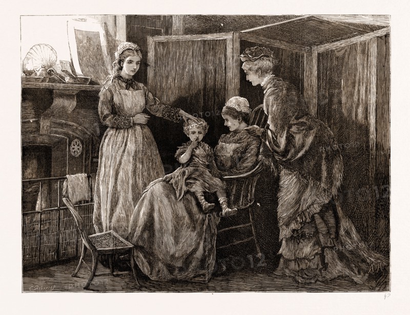 THE QUEEN'S VISIT TO THE EAST END: "RECOVERING:" AT THE LONDON HOSPITAL, UK, 1876
