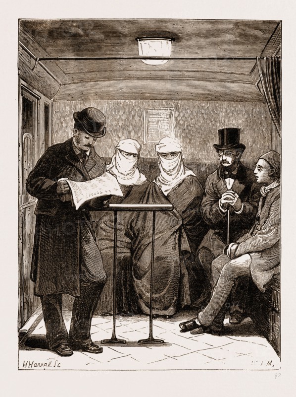 IN THE UNDERGROUND AT CONSTANTINOPLE, ISTANBUL, TURKEY, 1876