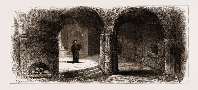THE PRINCE OF WALES AT MALTA, 1876: 2. Chapel in the Catacombs of Citta vecchia, where St. Paul is said to have Preached