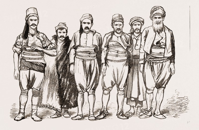 A GROUP OF CRIMINALS IN THE CHIEF PRISON, ISTAMBUL, TURKEY, 1876