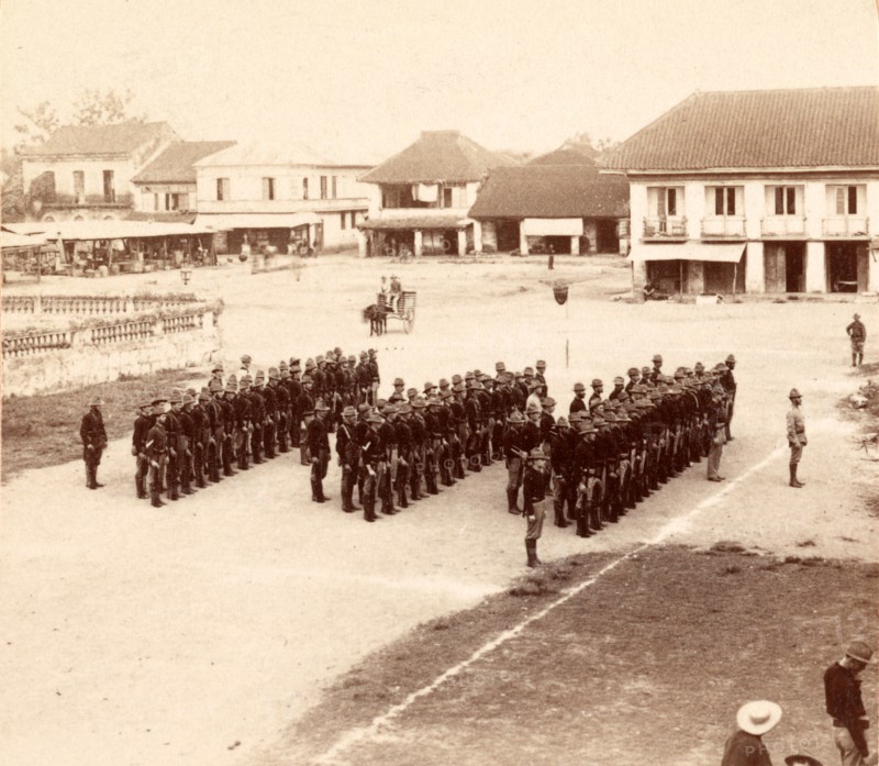 Defenders of the Flag, Dewey raised over the Philippines, 1st Battalion, Vintage photography
