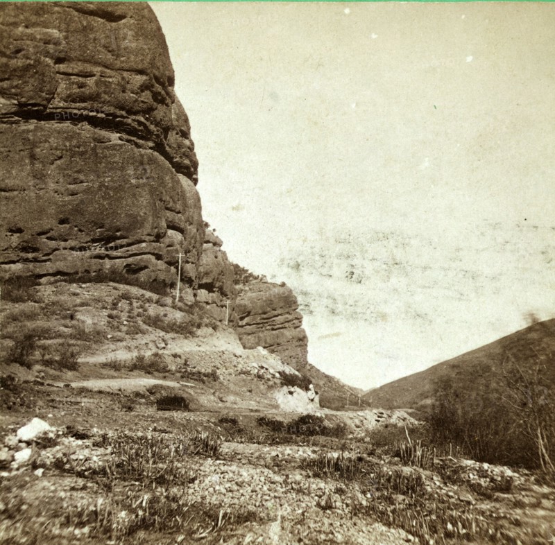 Looking down Echo Canon, US, USA, Vintage photography