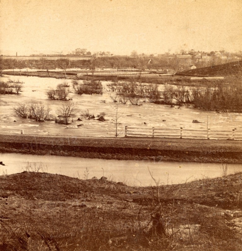Belle Island, James River, USA, US, Vintage photography