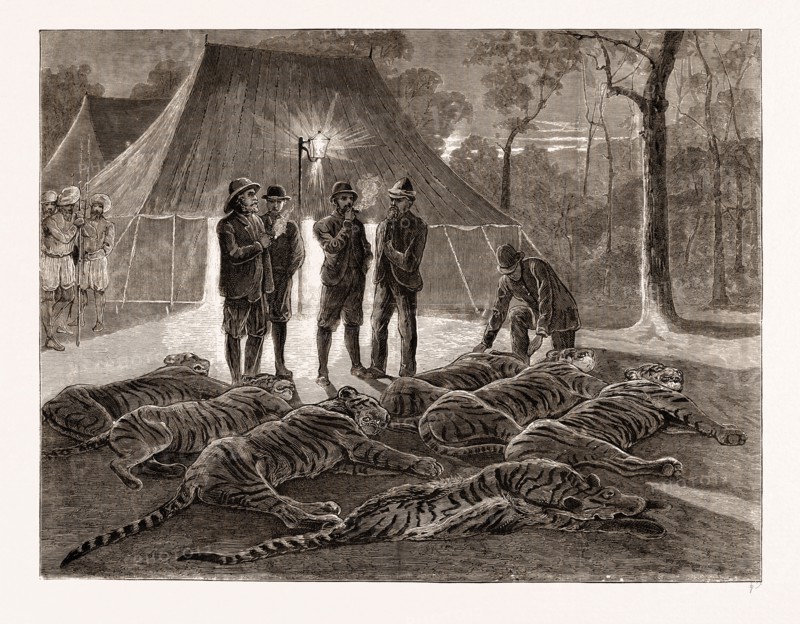 THE FIRST DAY'S SPORT: THE PRINCE'S BAG, INDIA, 1876